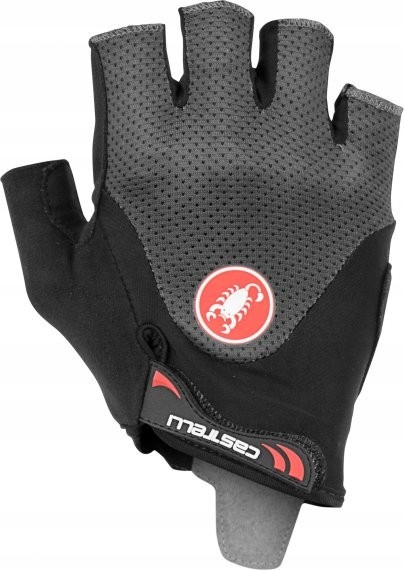 Cyklistické rukavice Castelli Arenberg Gel 2, antracitové, velikost XXL