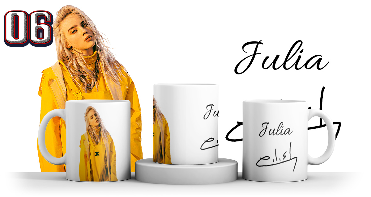 KUBEK BILLIE EILISH + IMIE + KARTONIK Marka Resolid