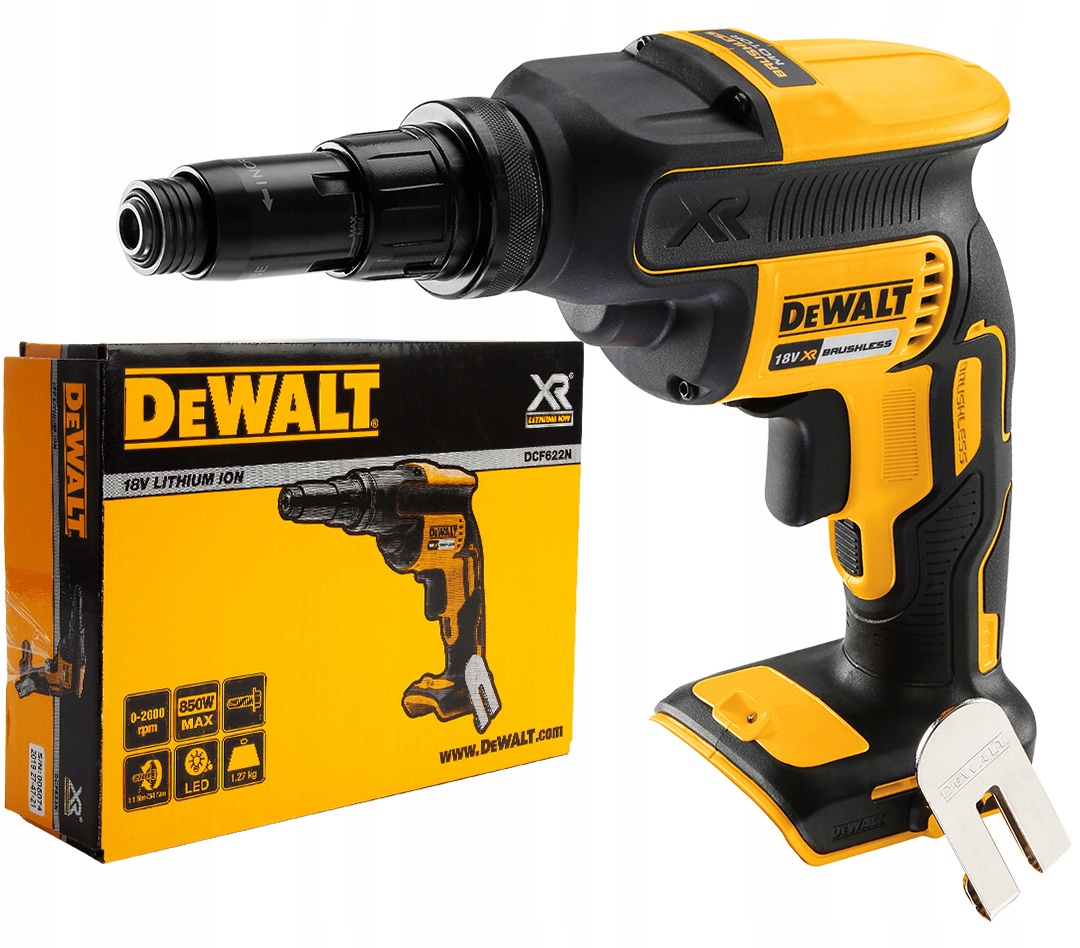 Aku Šroubovák 18V 34 Nm pro desky G-k Dewalt DCF622N Body
