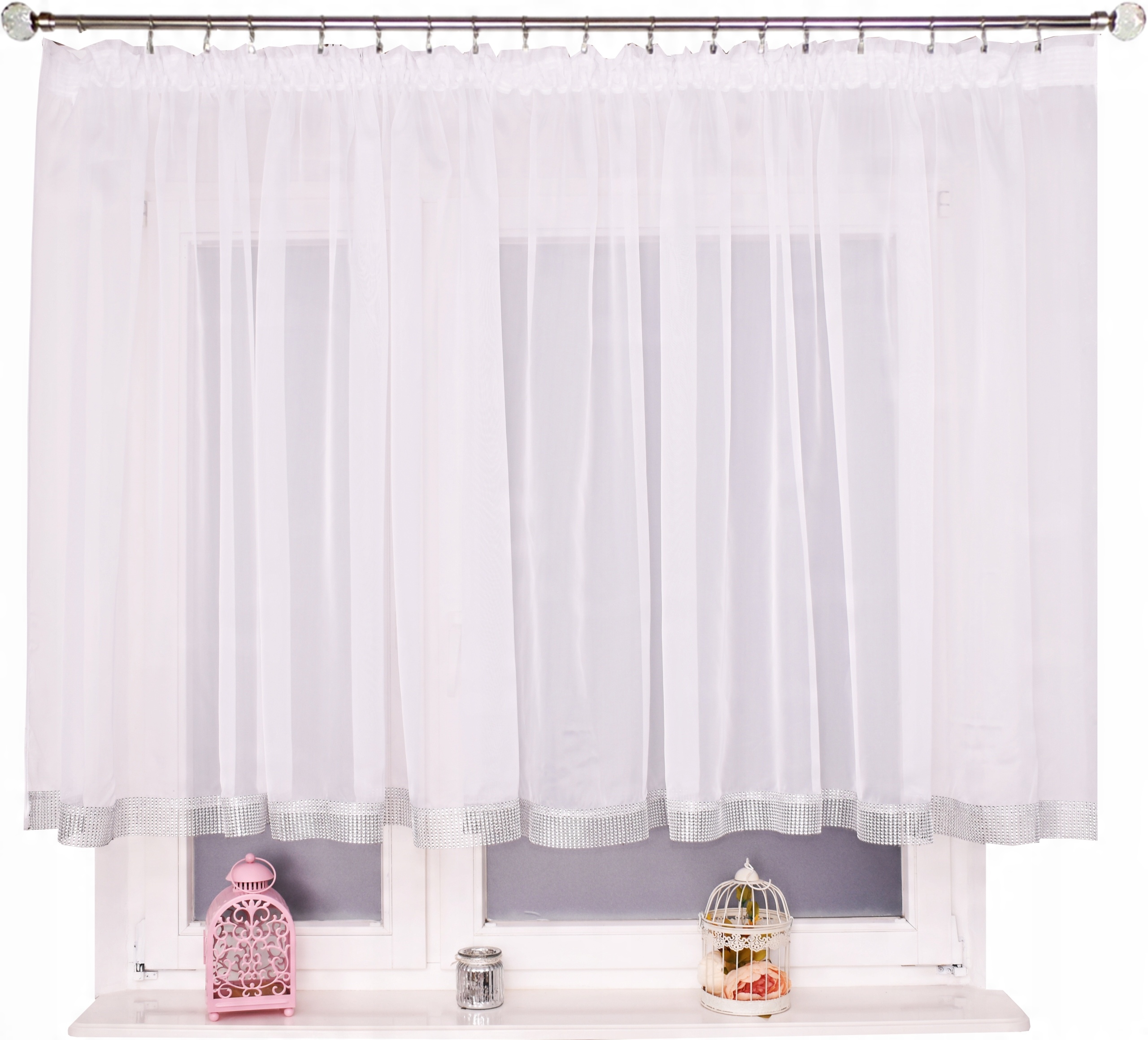 

Prosta firana Cyrkonie 400x120 Woal