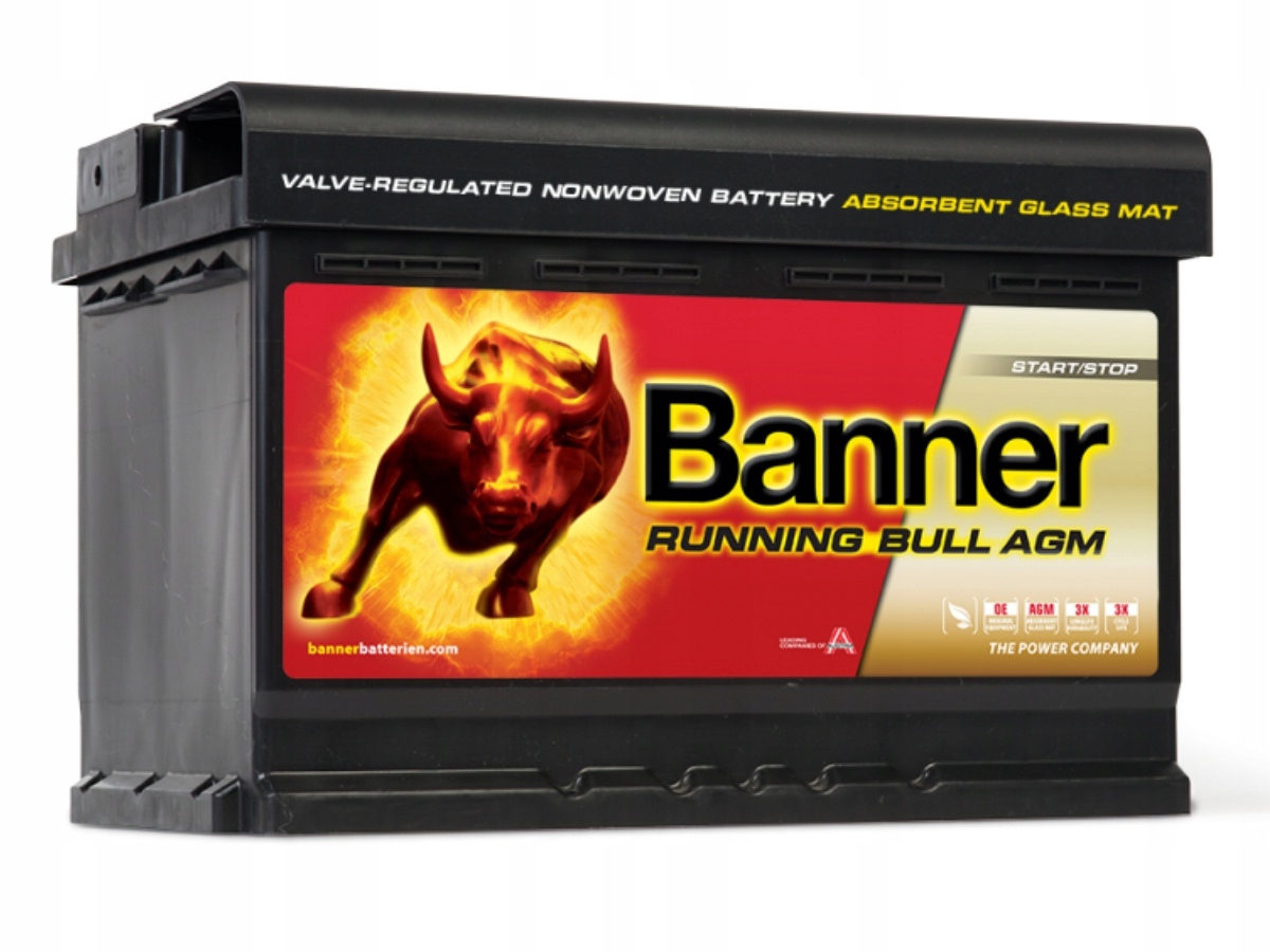580 01 - Акумуляторна батарея Banner Running Bull AGM 12V 80Ah 800A