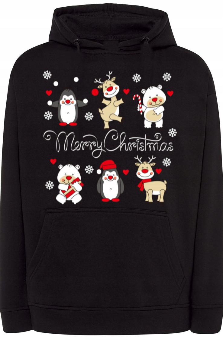 Vánoční pánská módní Mikina S Kapucí r.XL