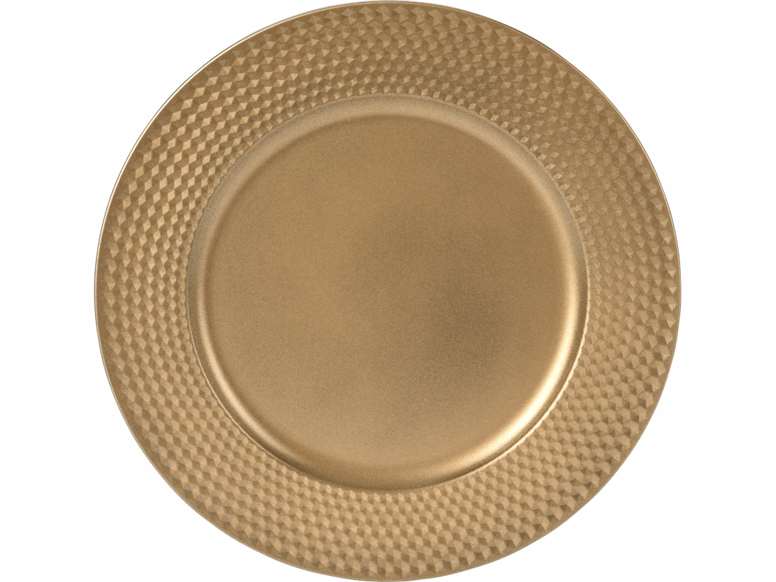 

Złoty Podtalerz Podkładka Taca Patera 33 cm Gold