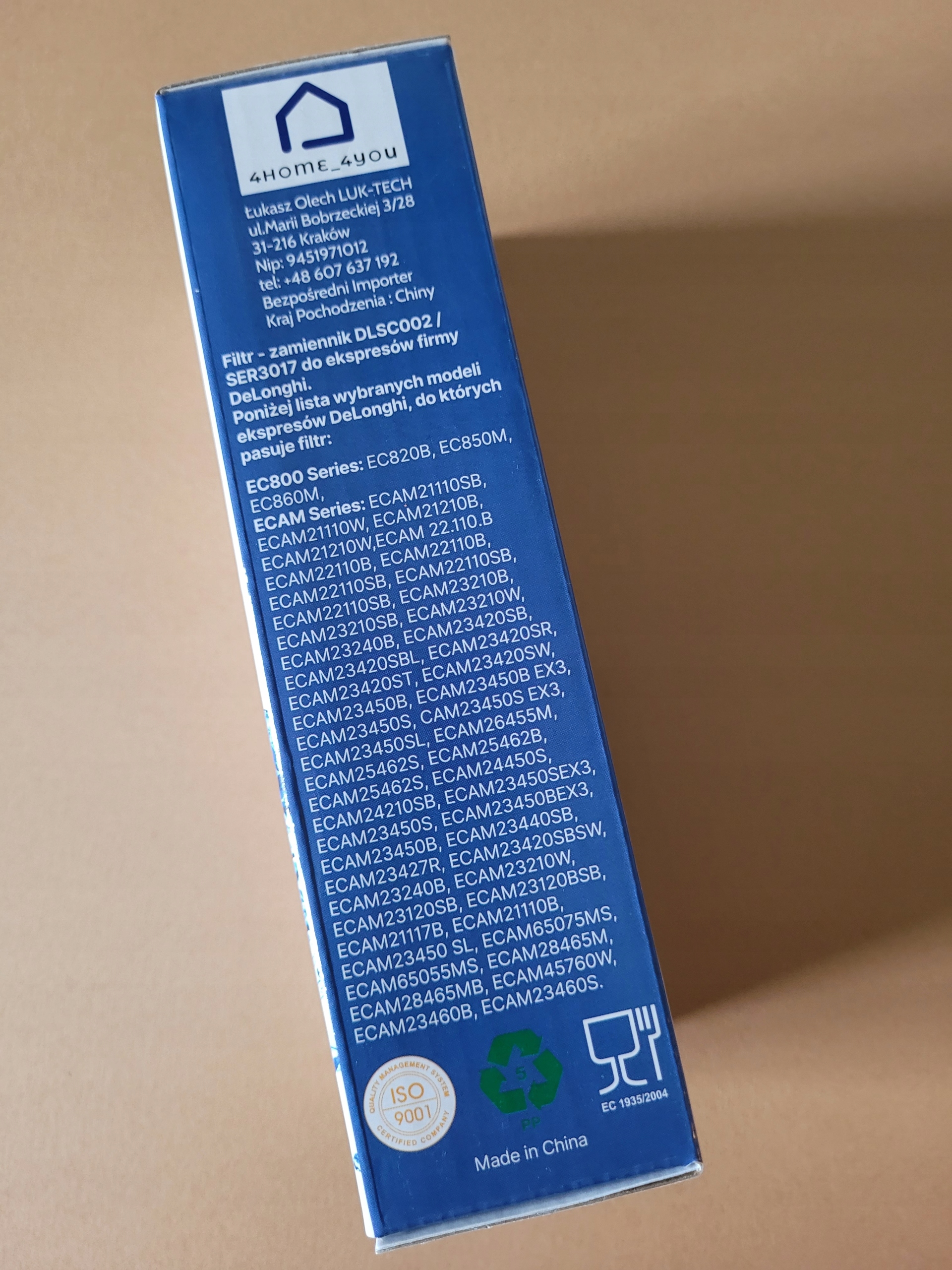 Filtr wody do ekspresu Delonghi DLSC002 / SER3017 Kod producenta CMF006