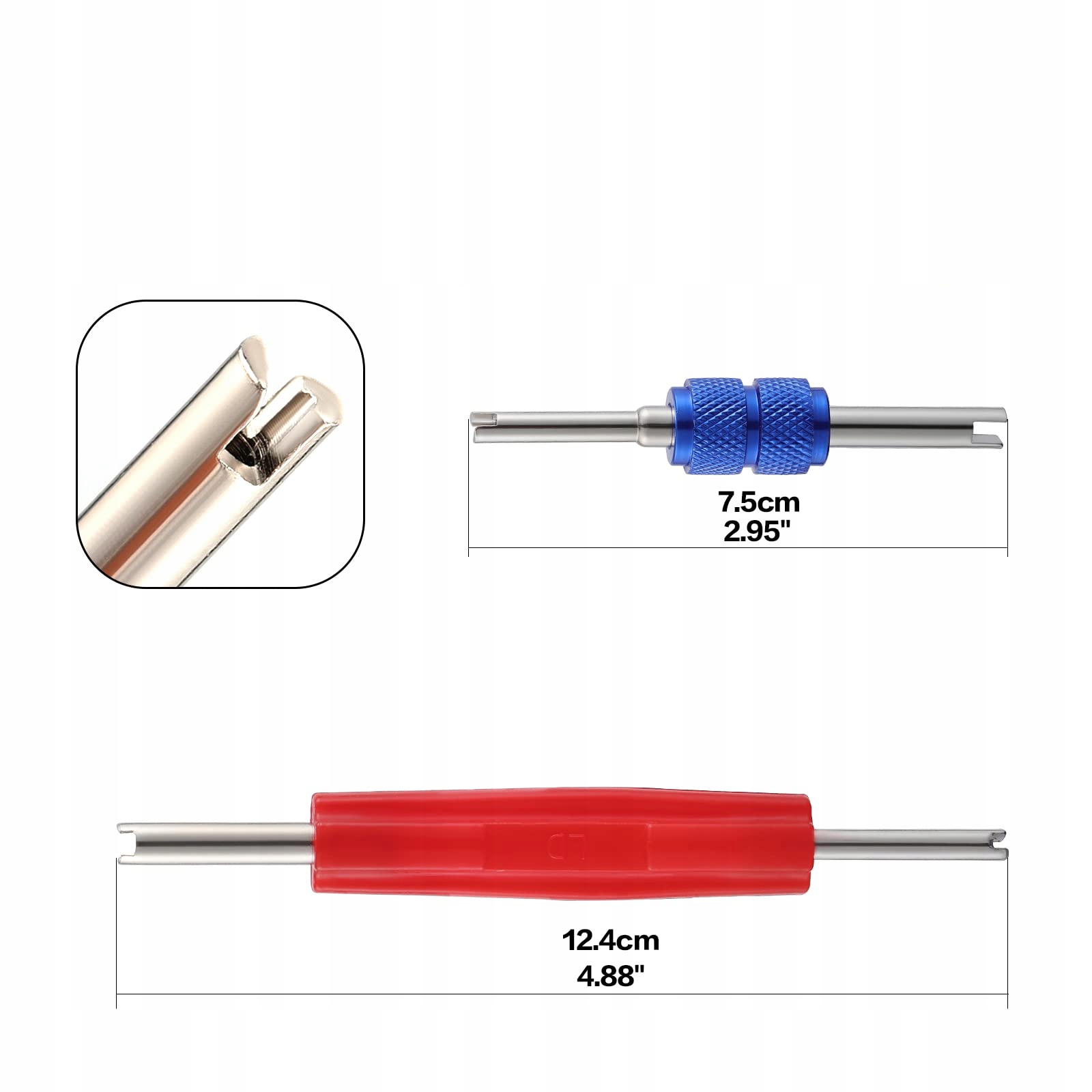 ZAWORKI ZAWORY KLIMATYZACJI ZESTAW *100 Z KLUCZEM Marka bez marki