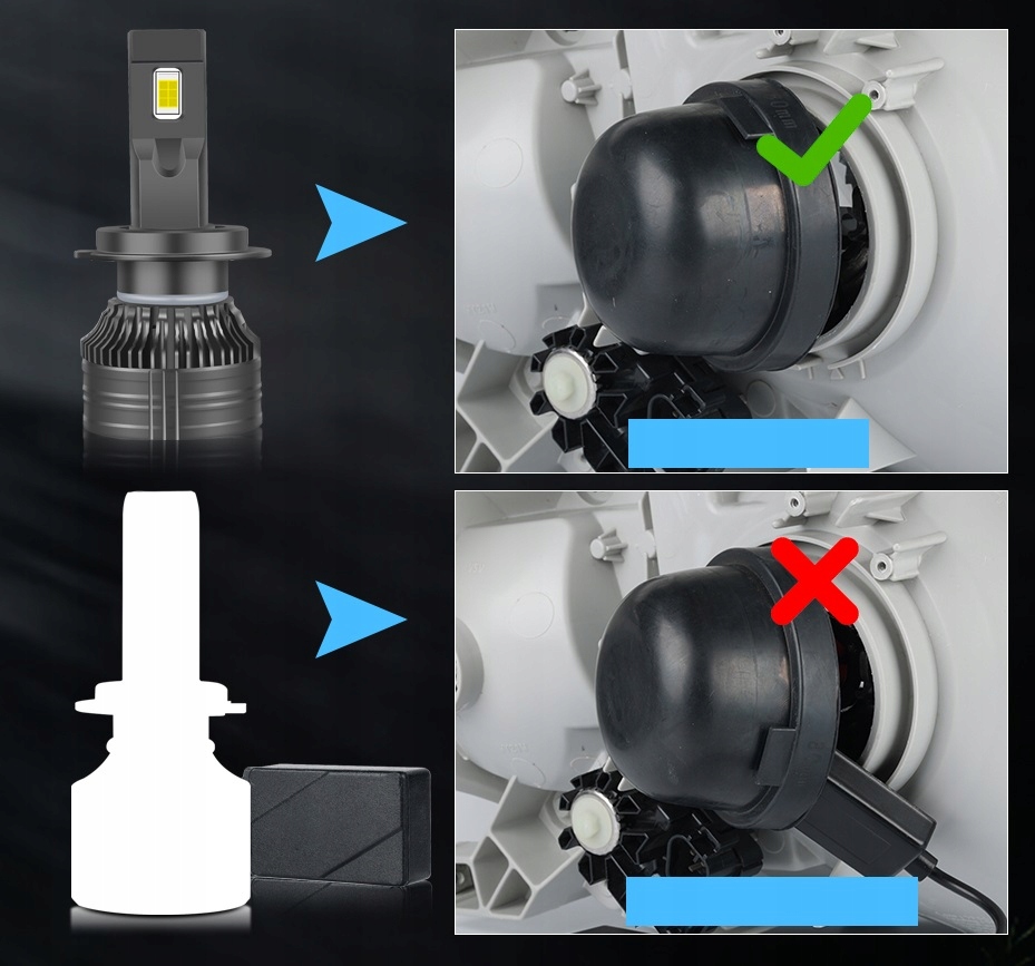 ŻARÓWKI LED H4 100% CAN MONSTER ULTRA 30000LM 160W Stan opakowania oryginalne