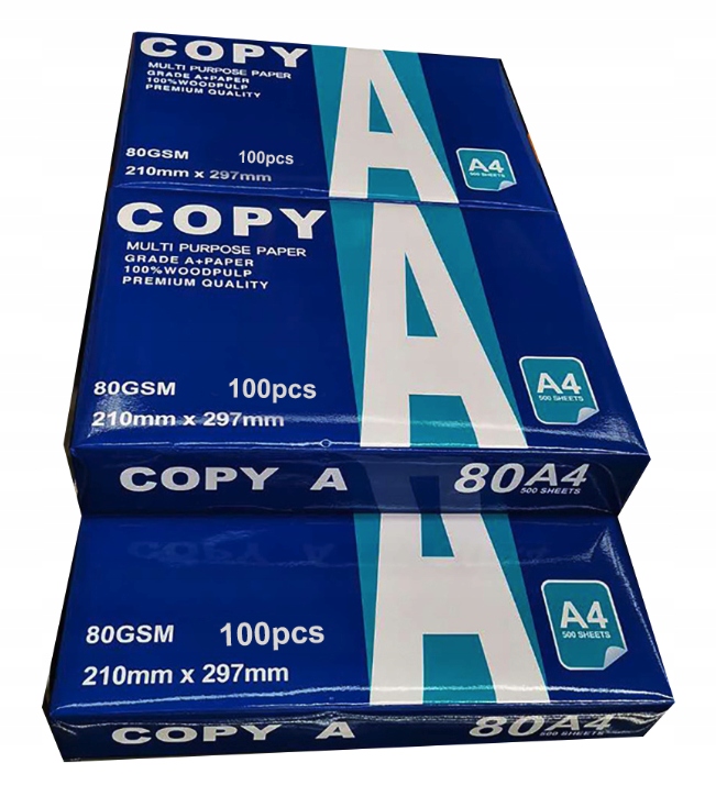 PAPIER KSERO A4 BIUROWY BIAŁY 70g KARTON 5 RYZ Marka inna