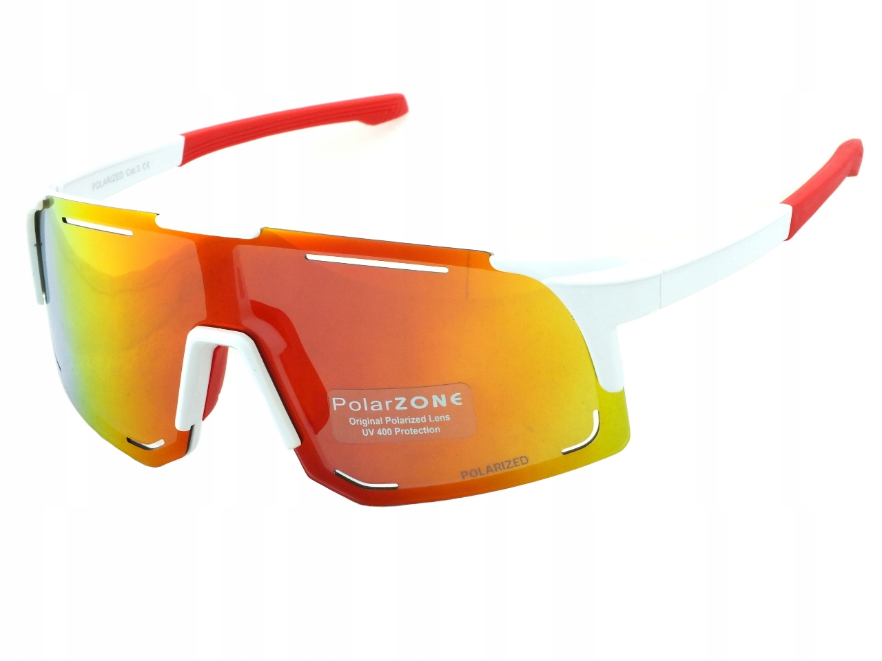 Okulary słoneczne z polaryzacją PolarZONE sportowe lustro Do Biegania etui