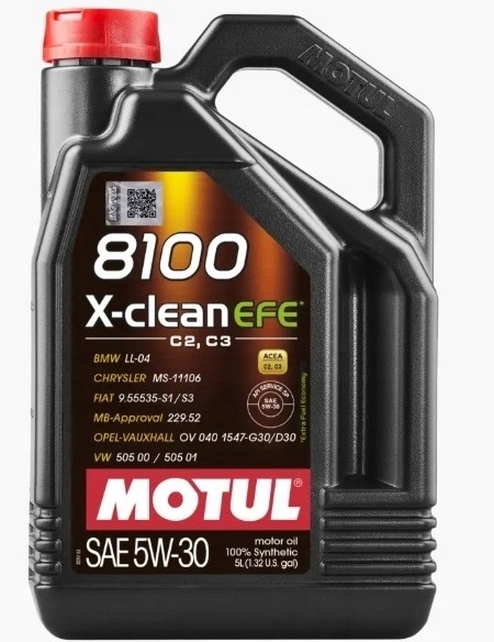 5W30 8100 Efe 5L,OLEJ Motul 5W30 5L X-clean 8100 Efe C2/C3 5W30 8100 Efe