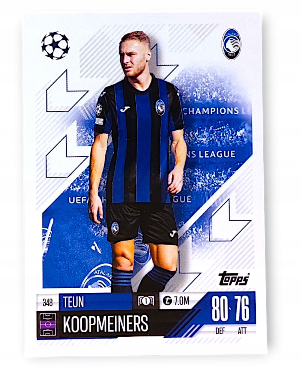 Topps Match Attax 2024-2025 Base Card 348 Teun Koopmeiners Atalanta