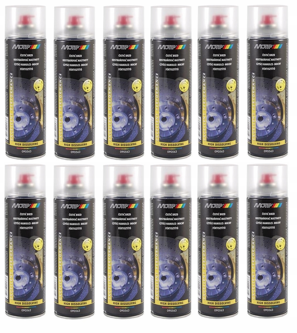 

Środek zmywacz czyszczenia hamulców Motip karton 1