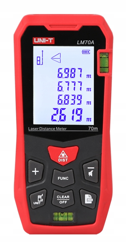 Laserový dálkoměr Uni-t LM70A, 70 m, LCD