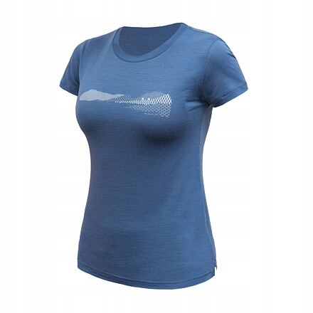 Sensor Merino Air Hills dámské triko kr.rukáv riviera blue velikost S