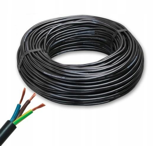 Przewód linka OMY 3x1,5mm2 czarny 1,5mm2 1mb PL