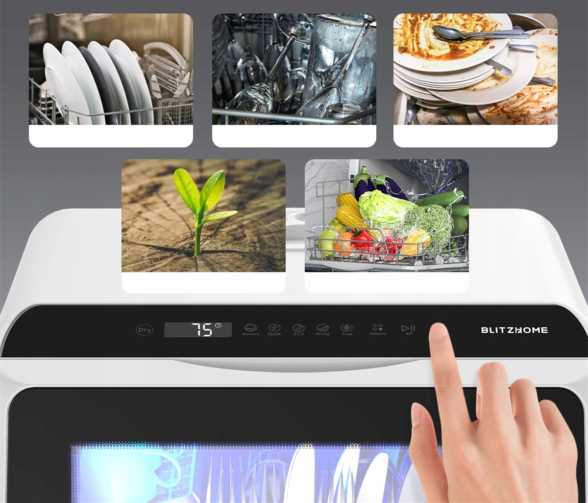 MAŁA ZMYWARKA STOŁOWA NA STÓŁ WOLNOSTOJĄCA NABLATOWA 5 PROGRAMÓW HOTELOWA Kod producenta BBFK3255HHH