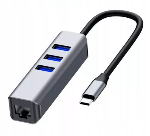 

Adapter Hub Usb-c Ethernet Gigabit RJ45 3x Usb 3.0