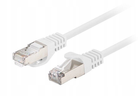 Patchcord KAT.6 Ftp 2M Biały Fluke Passed Lanberg 10-PACK