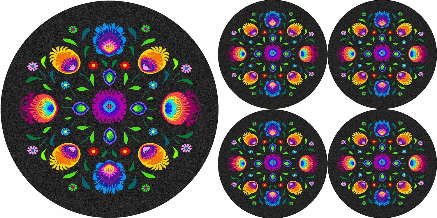 ZESTAW PODKŁADEK NA STÓŁ OKRĄGŁYCH 1+4 - OBEREK