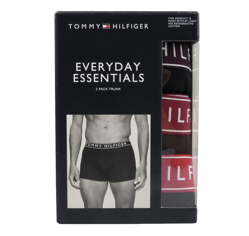 Tommy Hilfiger bokserki męskie 3-pak, czarne, L