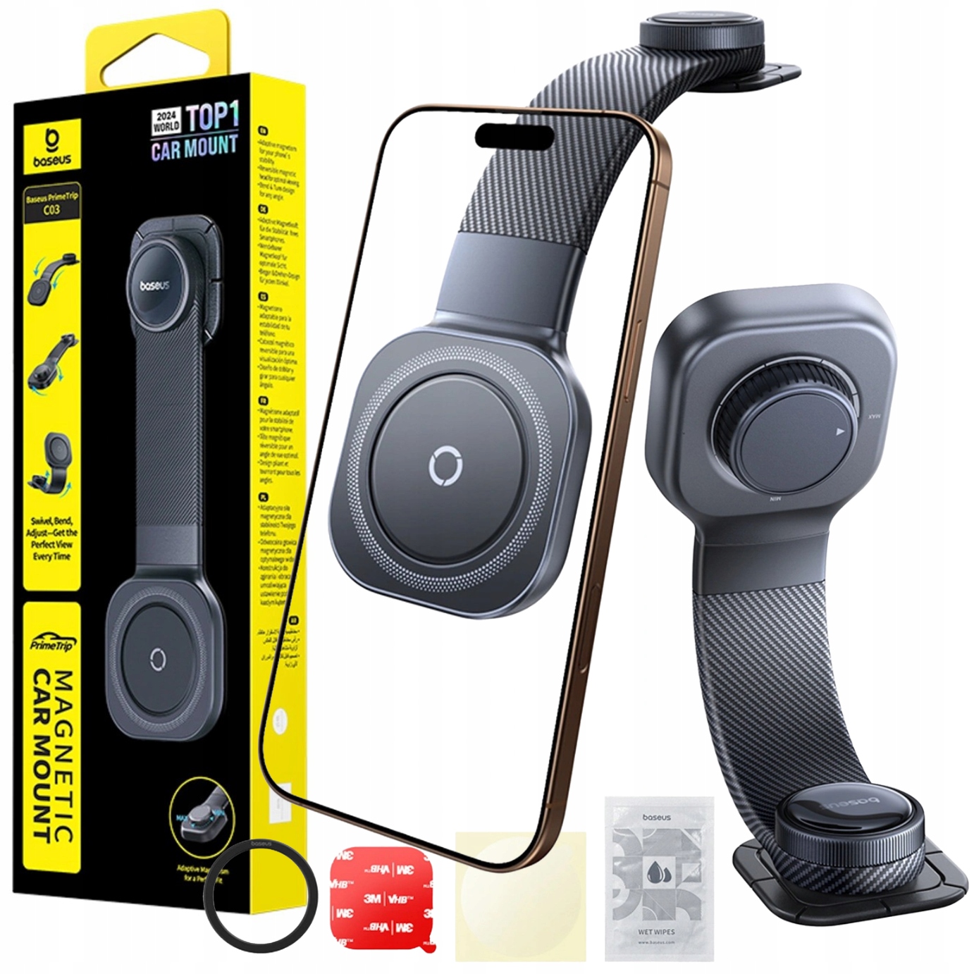 Uchwyt Magnetyczny Do Telefonu Baseus Do Samochodu Na Deskę Rozdzielczą