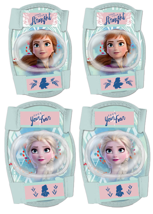 4x Ochraniacze na kolana łokcie na rolki wrotki rower Kraina Lodu Frozen