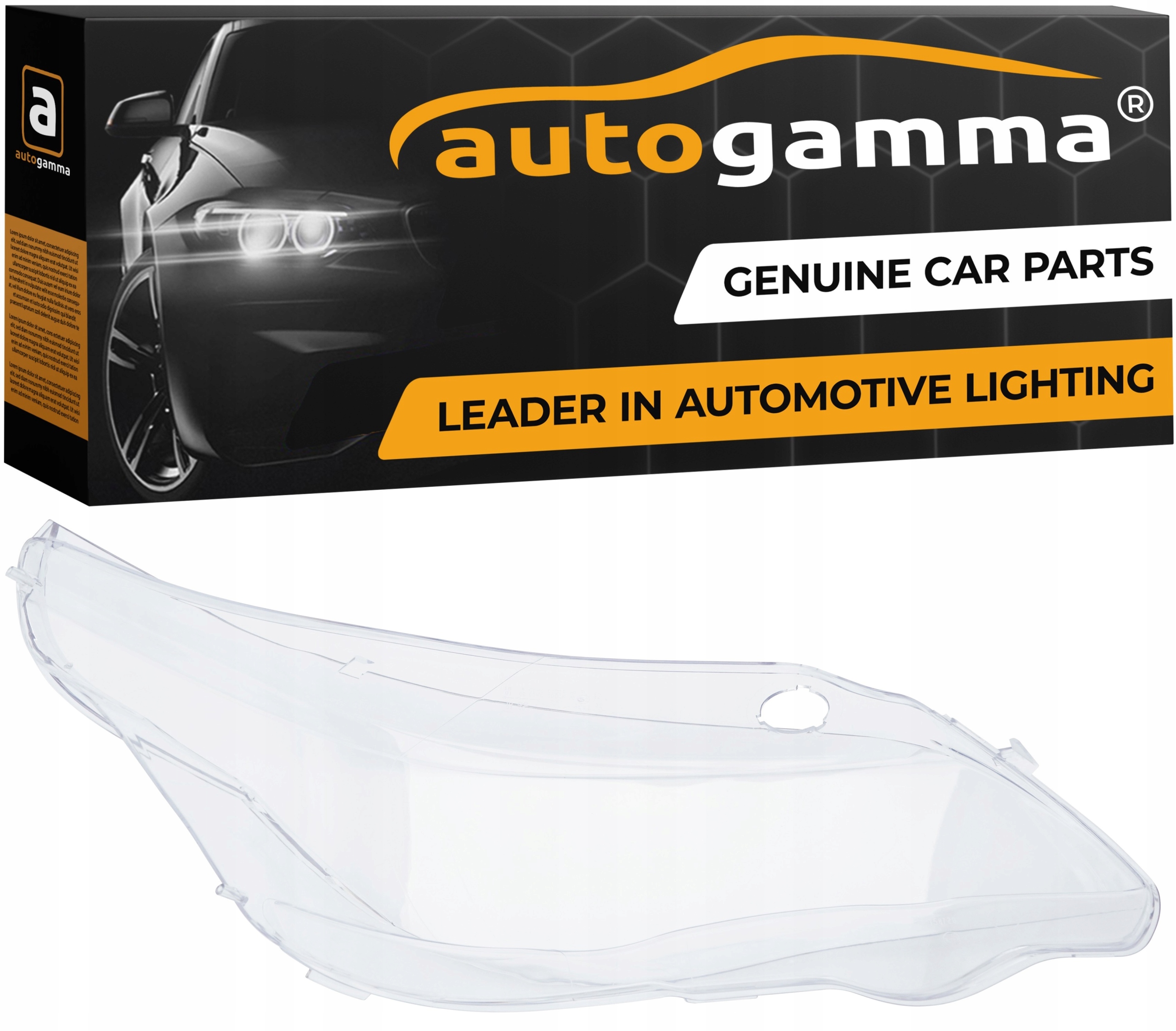 Sklo světlometu Bmw E60 E61 Xenon (03-10) Pravá Strana