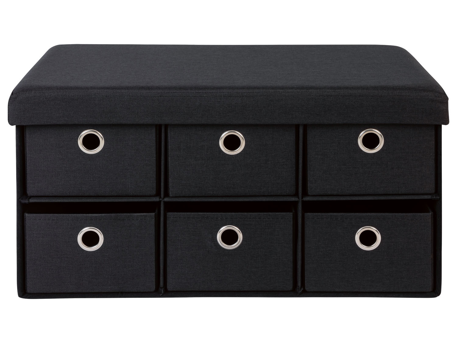 LIVARNO SKRZYNIA DO SIEDZENIA SIEDZISKO 76 x 38 x 3 cm 60l antracyt