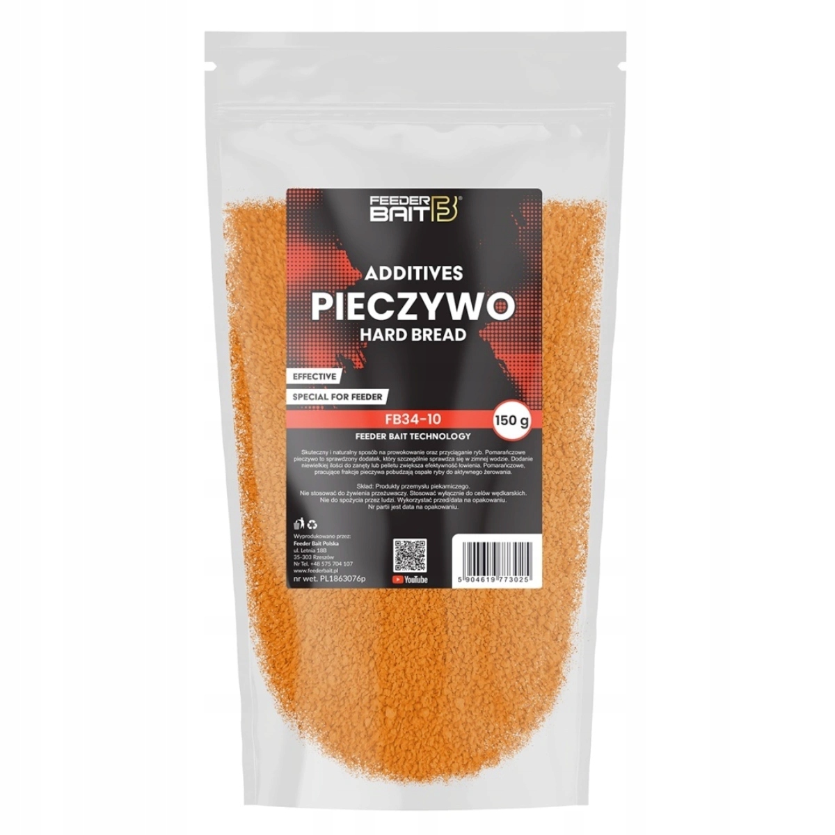 Dodatek do zanęt Feeder Bait 150g Pieczywo Pomarańczowe