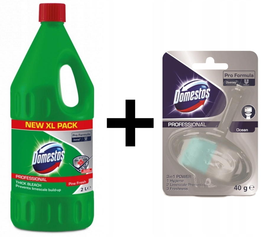 

Domestos płyn do Wc zielony 2L Gratis! Kostka