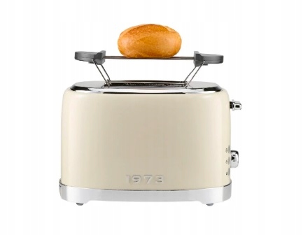 Silvercrest Str 980 C3 Stylowy mocny toster retro seria 1973 kremowy 980 W