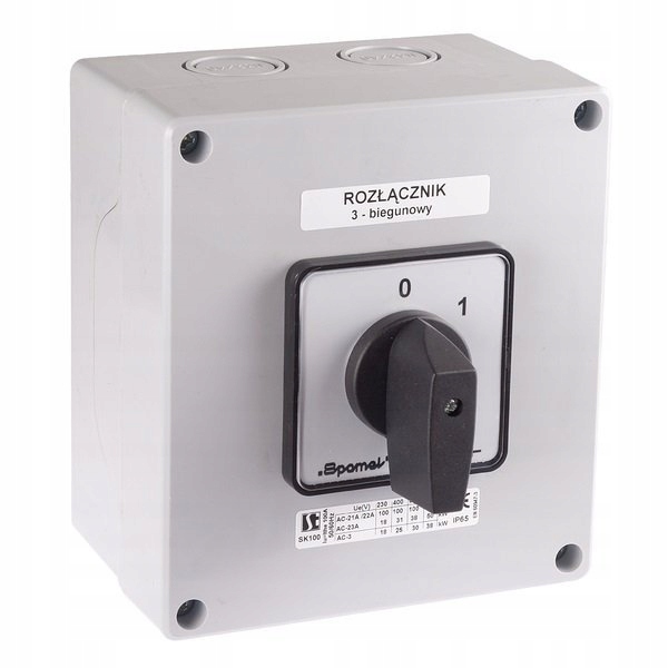 Łącznik krzywkowy 80A 0-1 3P SK80-2.8211OB17