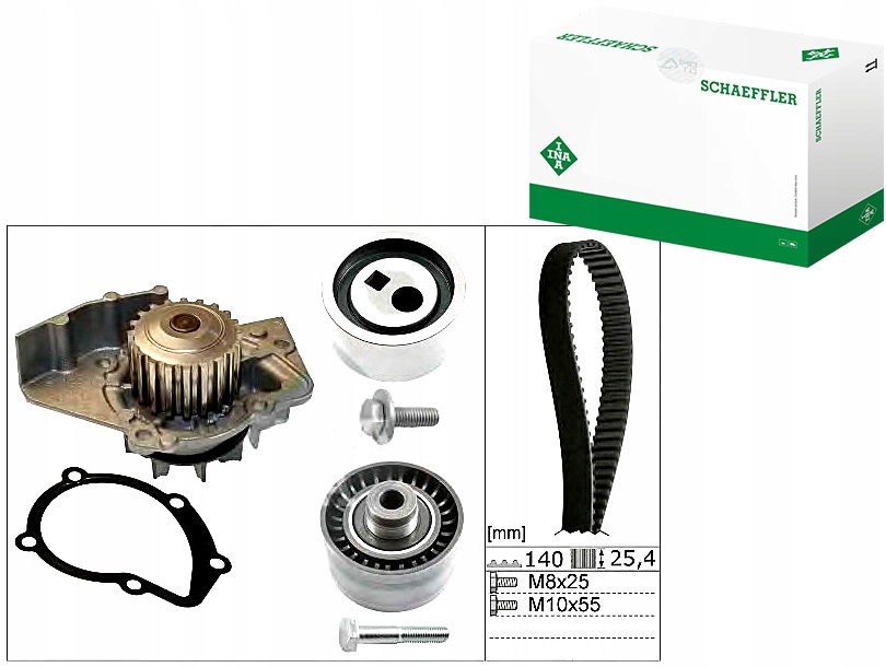 INA530 0440 30 Rozvodová Sada Peugeot 1,9D 98- Dw Asistent řidiče #33