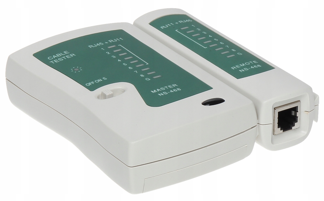 

Tester Sieci NS-468 Skrętka RJ11 RJ45 Abcv