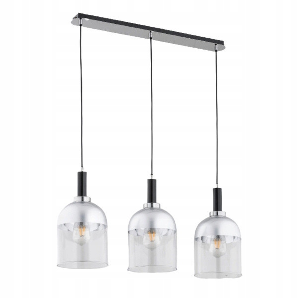Alfa Závesná lampa Vento 3xE27 15W Chróm 90 cm Moderná