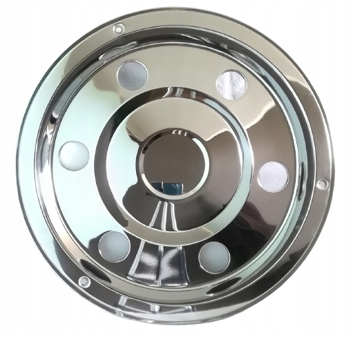 Kołpak 17,5 Cala Chrom Nierdzewka TIR Płaski