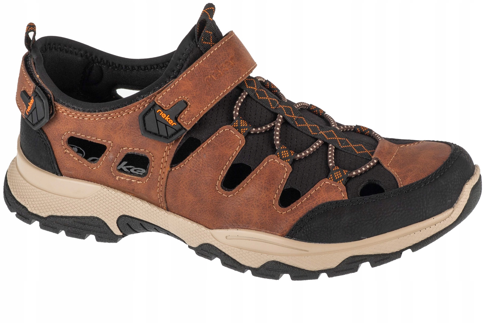 Rieker Sandals [43] Pánské kožené sandály Hnědé