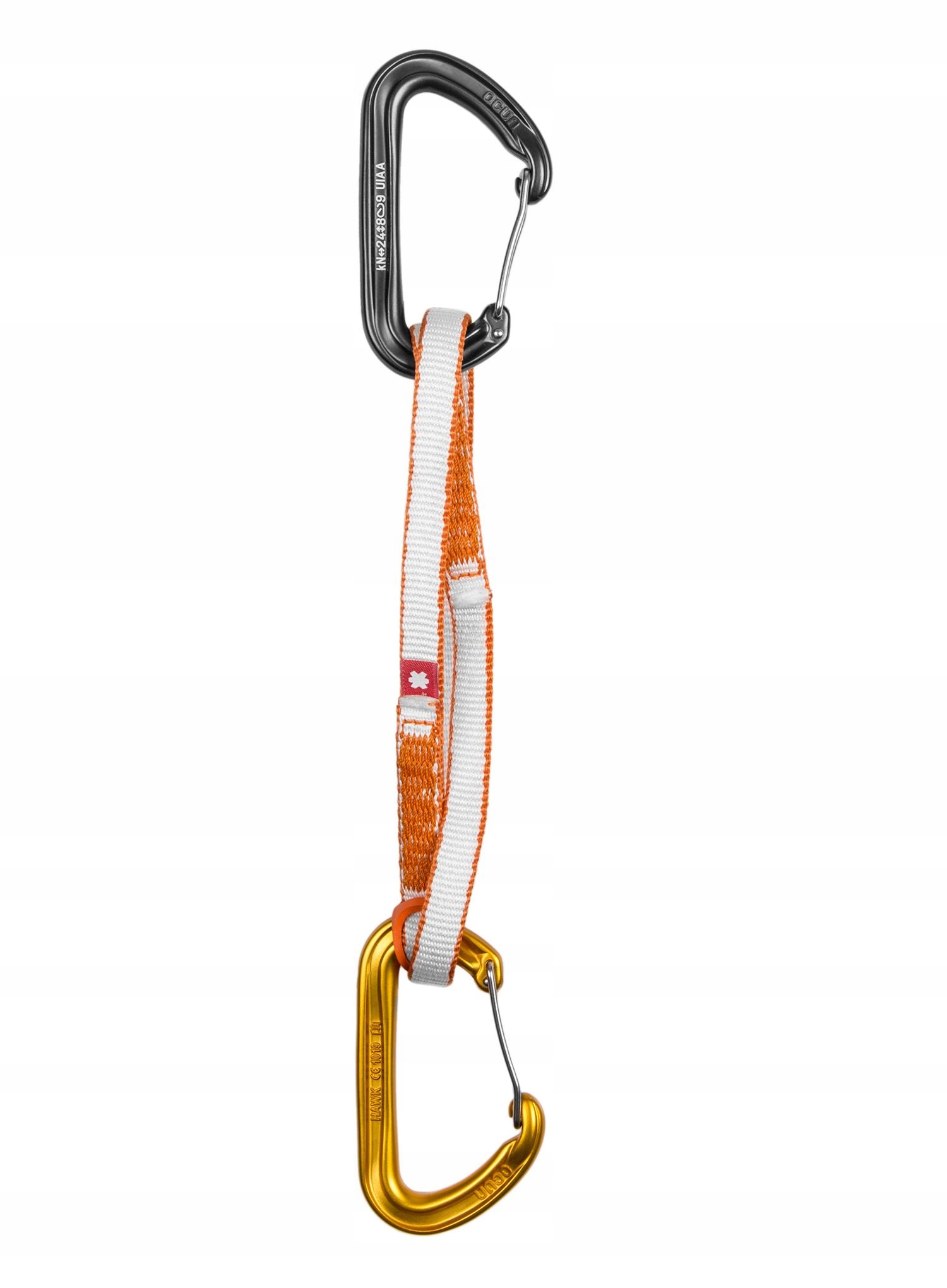 Horolezecký expres Ocun Hawk Wire ST-Sling Set Dyn 12 mm 60 cm oranžová barva