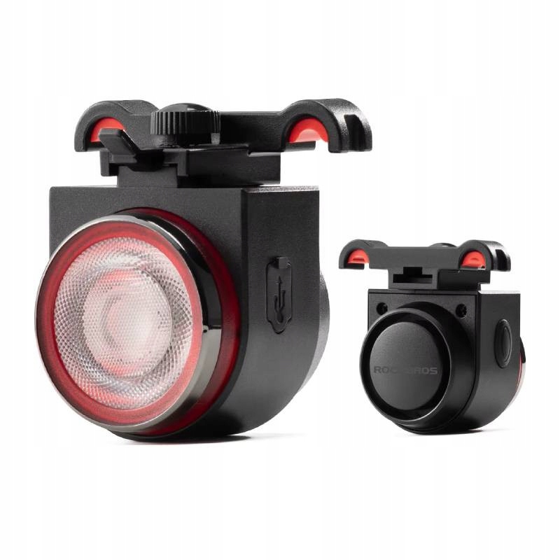 Led zadní světlo na kolo s alarmem a klaksonem proti krádeži Rockbros