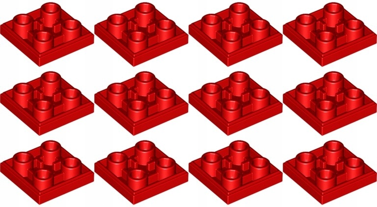 

Lego 11203 Tile Płytka 2x2 czerwona (10g) 12 szt.