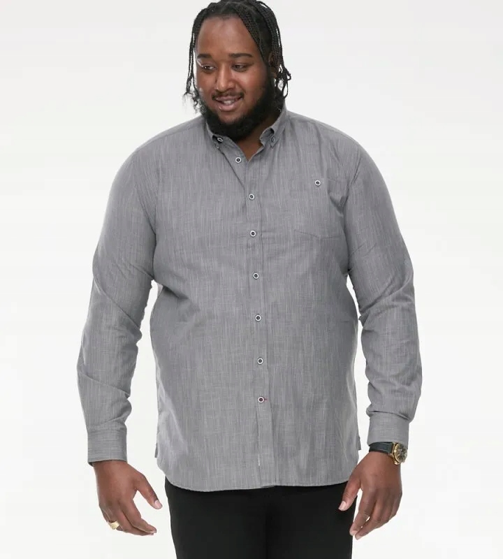 Velká pánská grafitová košile RADCLIFFE-D555