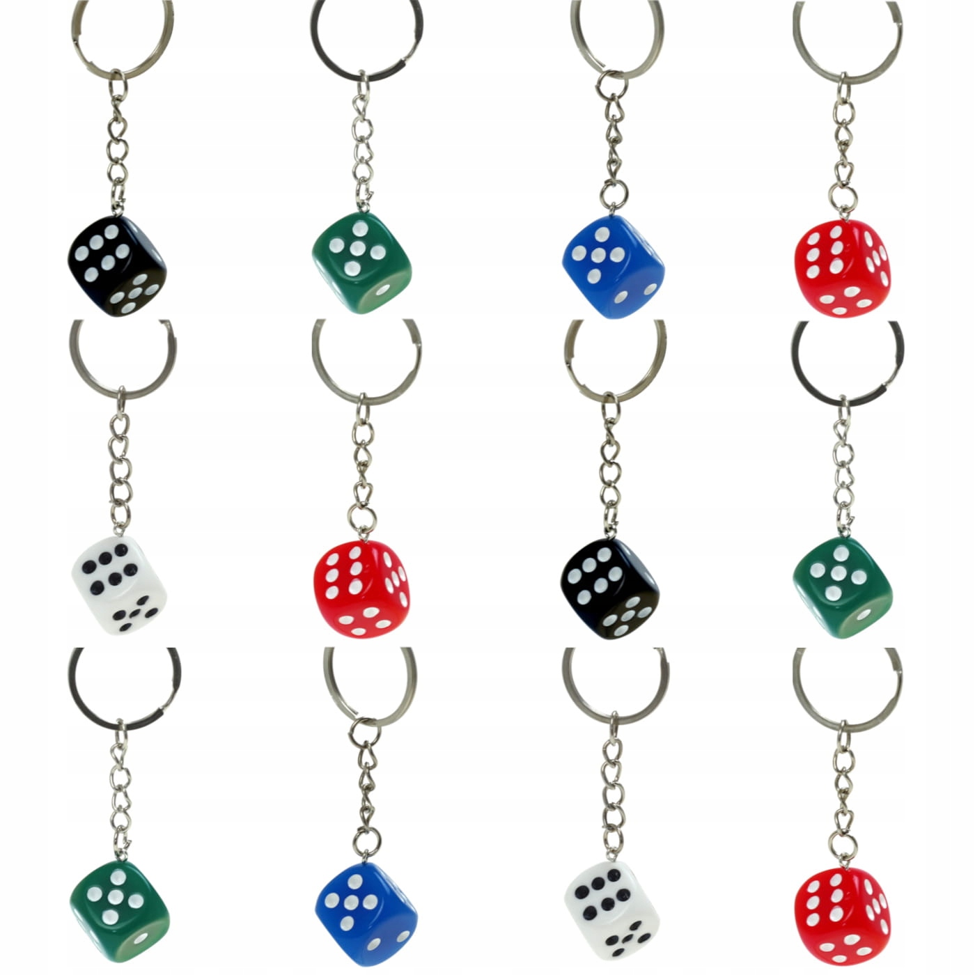 

Brelok, breloczek do kluczy Kostka do gry 12szt