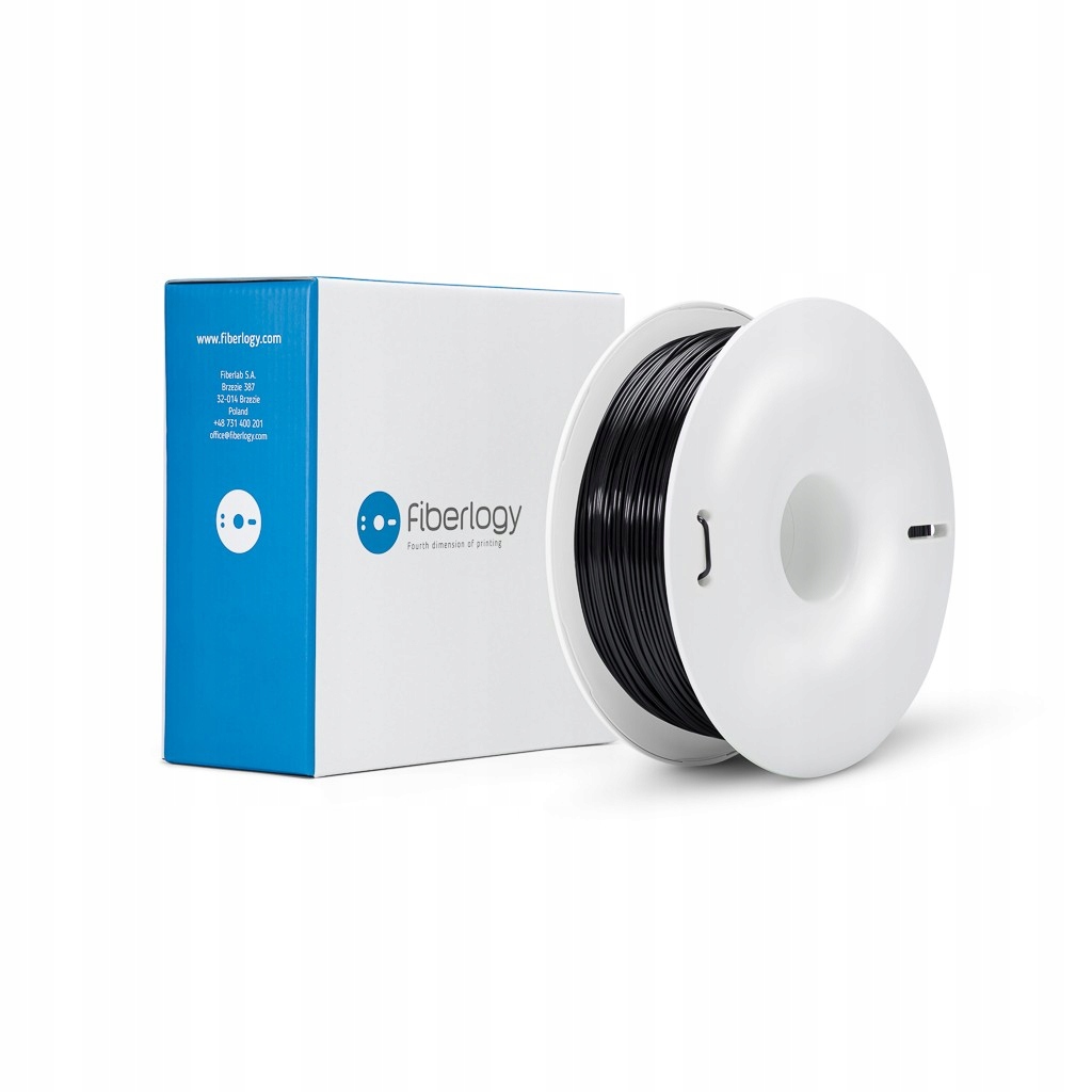 Filament Abs Plus Black 1,75 mm 2,5 kg Fiberlogy
