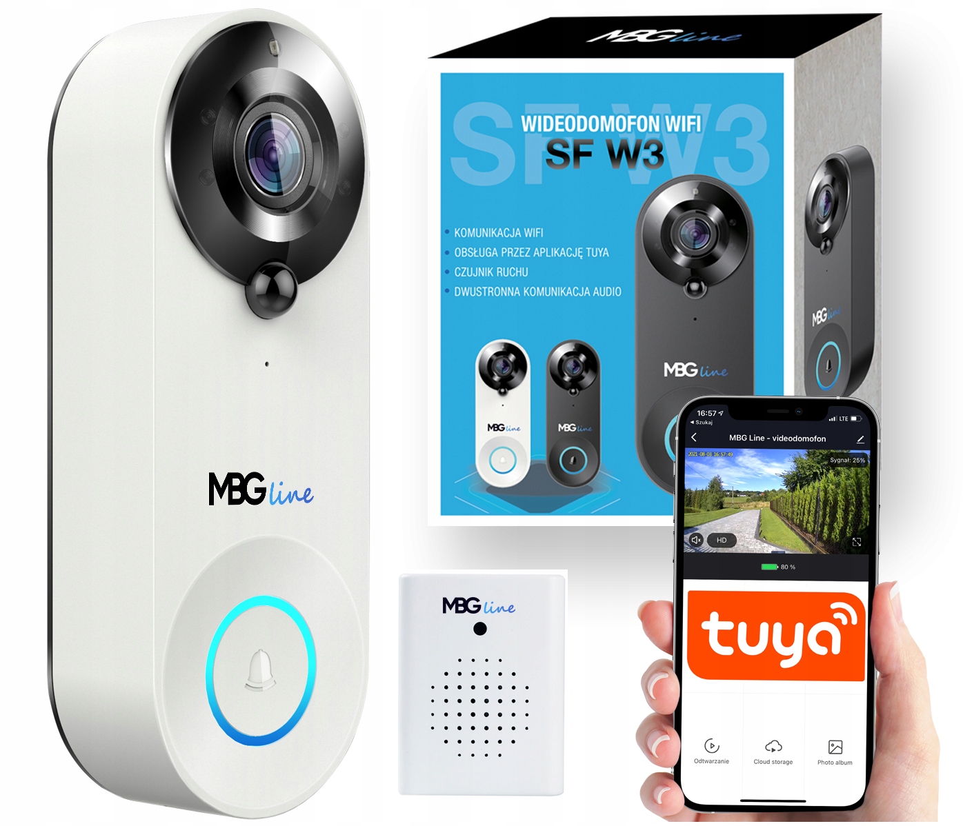 

Wideodomofon Kamera Dzwonek Full Hd Wifi Tuya Pir