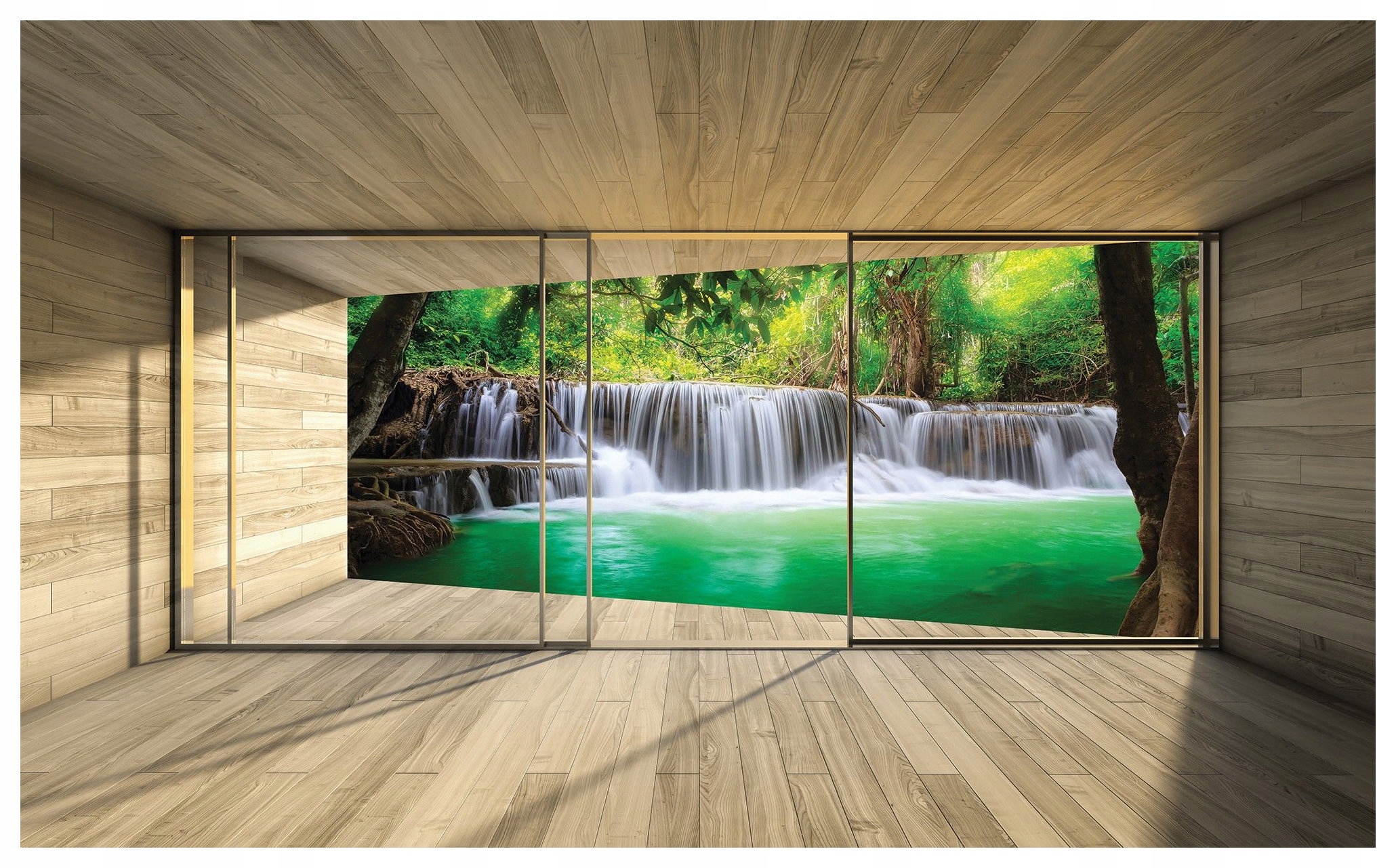 Vliesová fototapeta Tropický vodopád do pokoje pro relaxaci 250x175 lepidlo