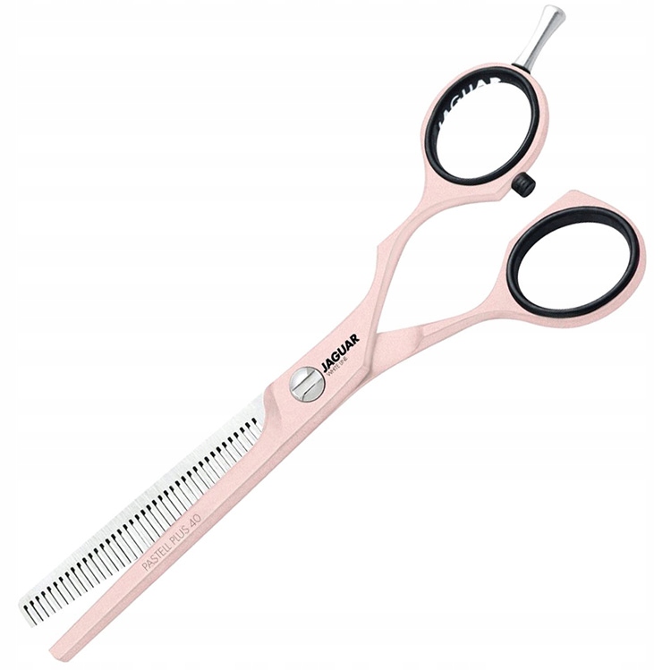 Jaguar Nůžky Bílé Line Pastelové Plus Offset Rose 5,5" 3054-8