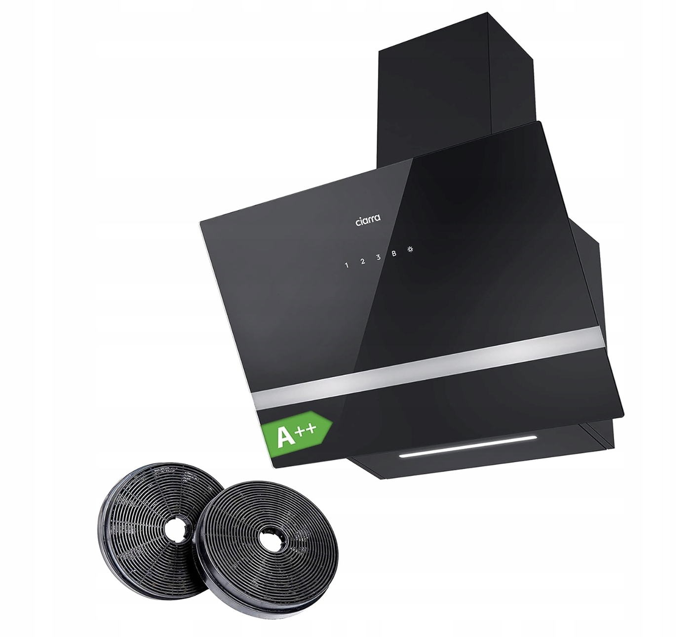 Okap kuchenny ścienny Ciarra WiFi aplikacja Touch Control 60 cm 650 m³/h