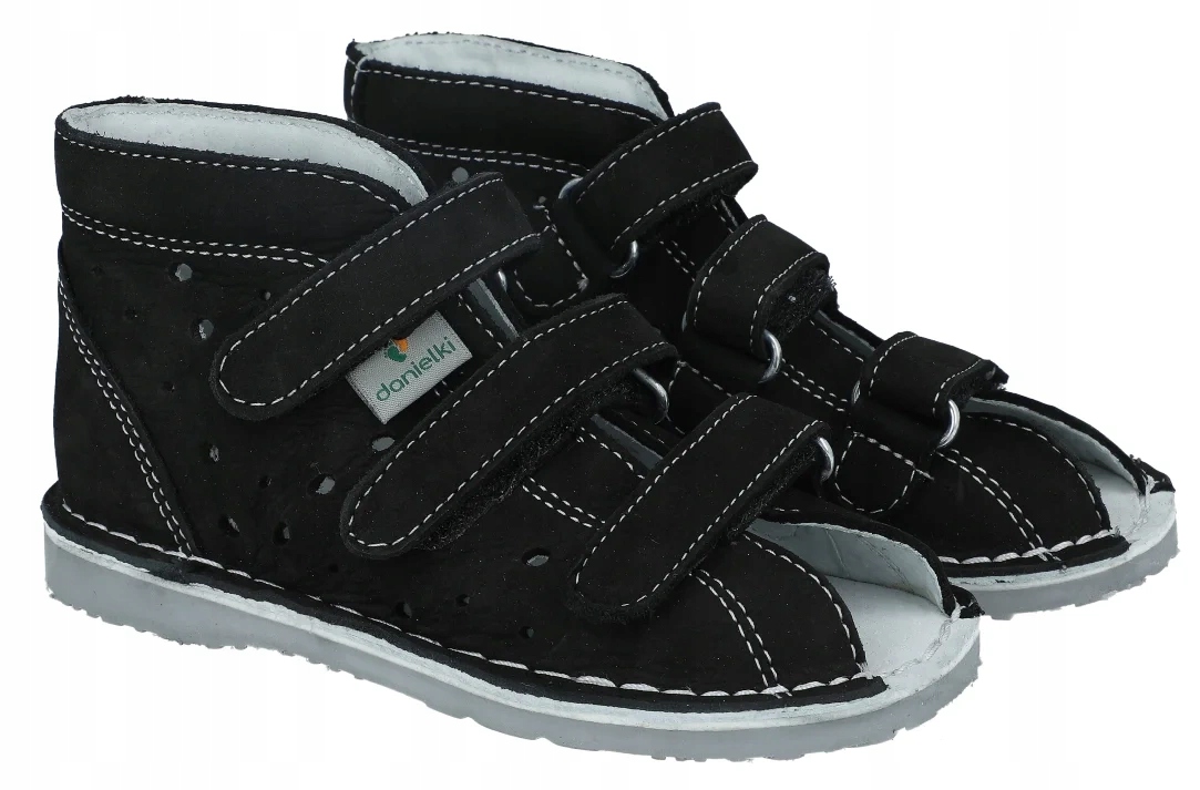 Danielki profilaktyczne buty T105 T115 czarne zmienne do przedszkola R25