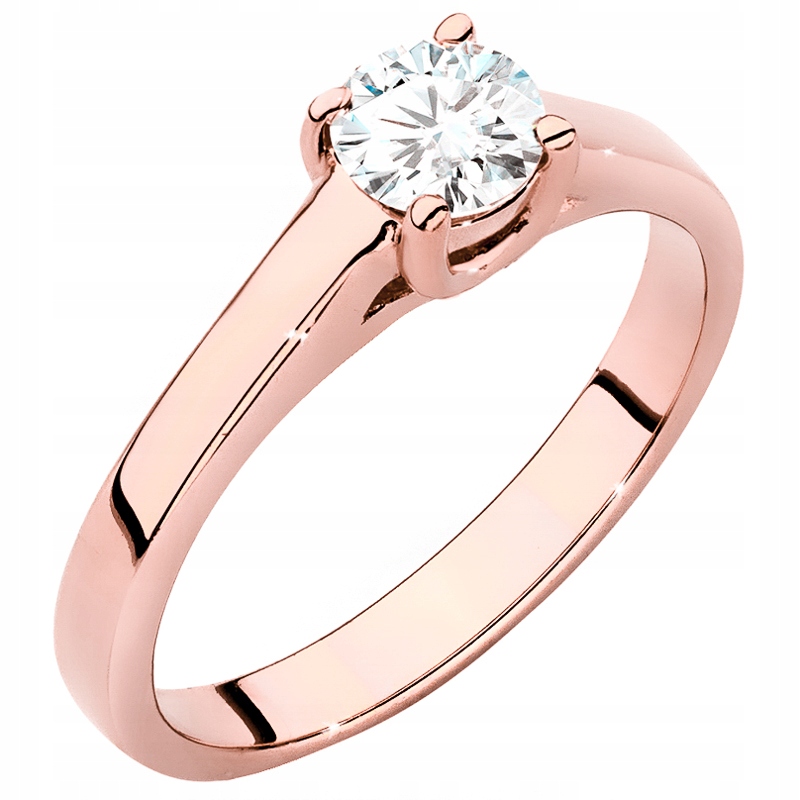 Zlatý Prstýnek pr. 585 s Briliantem 0,50 ct 14k