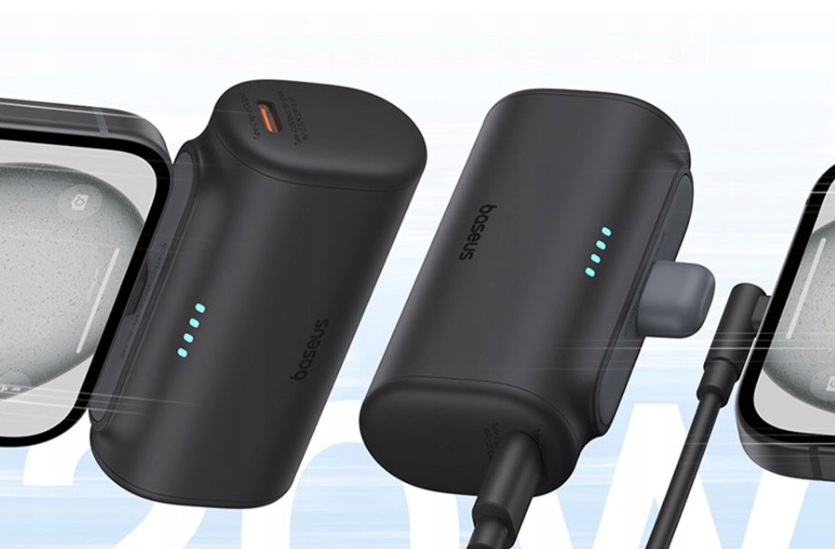 Powerbank BASEUS Compact 5000mAh 20W Lightning (czarny) Typ akumulatora litowo-jonowy