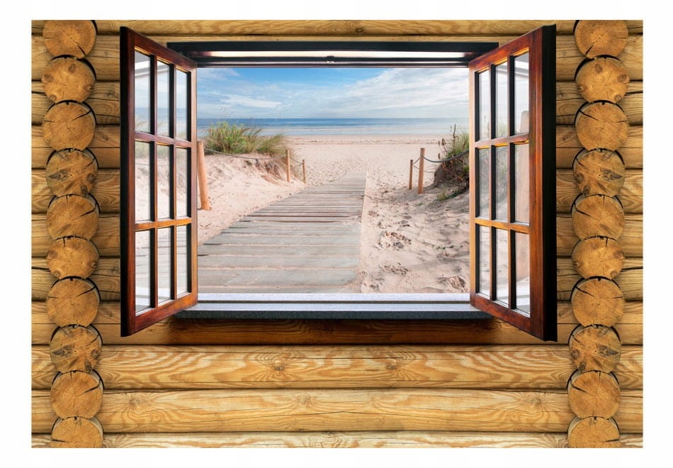 

Fototapeta - Plaża za oknem - 250X175